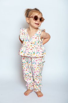 Miami Beach Hiclo Baumwoll-Jersey in ecru pink Designbeispiel